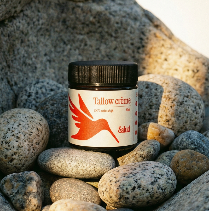 Salud Tallow Crème close-up – romige textuur die diep in de huid trekt